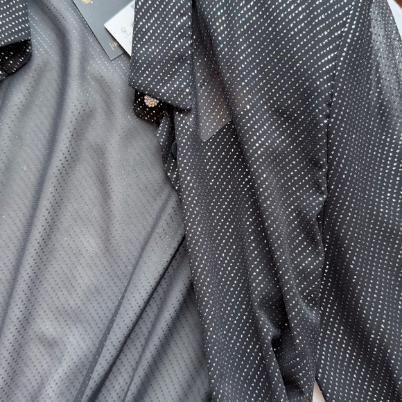 zara shiny wrap dress size s - Picture 4 of 7